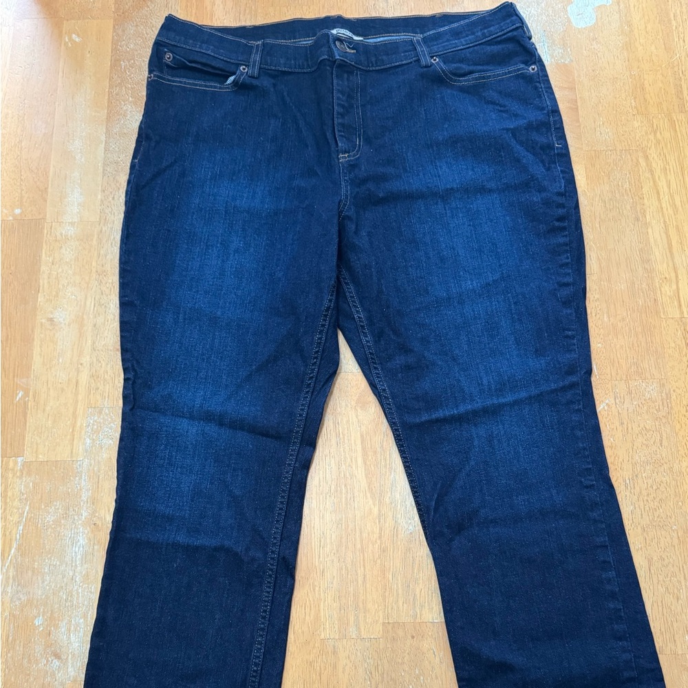 Duluth Trading Co Dark Blue Straight Leg Jeans